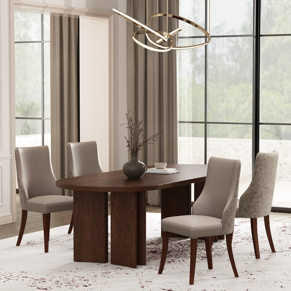 Connie Dining Chair in Taupe (set of 4) by Manhattan Comfort at Eve Furniture