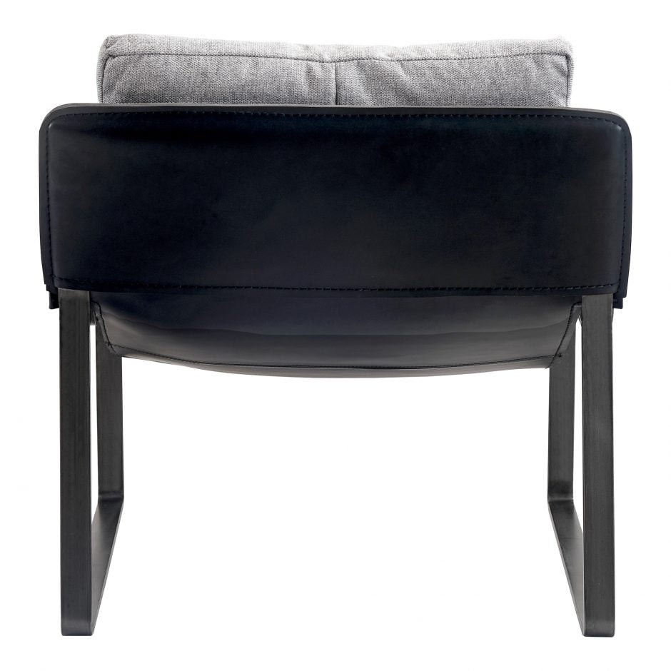 Connor Club Chair - Snowfolds Grey by Moe's Home at Eve Furniture
