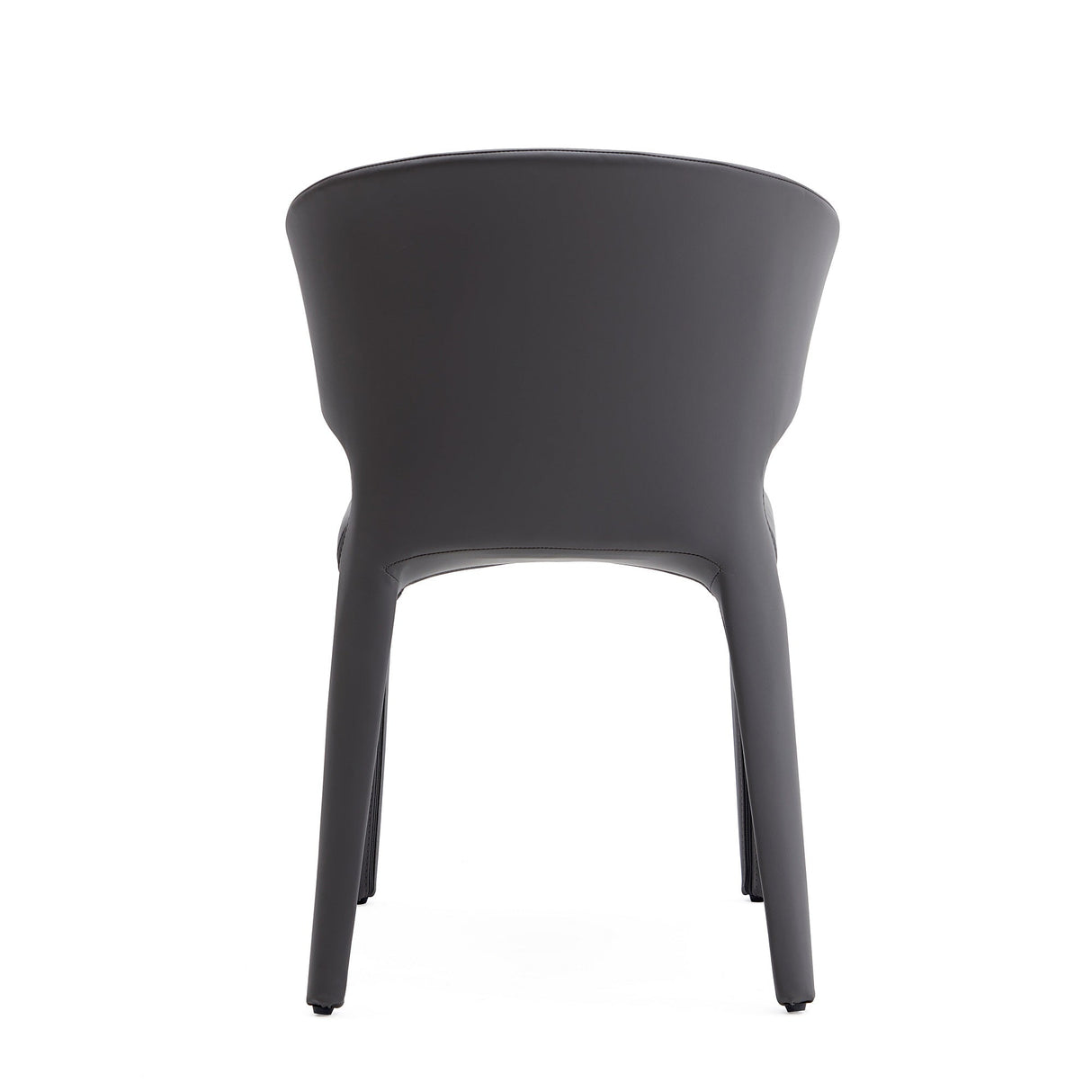 Conrad Leather Dining Chair in Grey (set of 2) by Manhattan Comfort at Eve Furniture