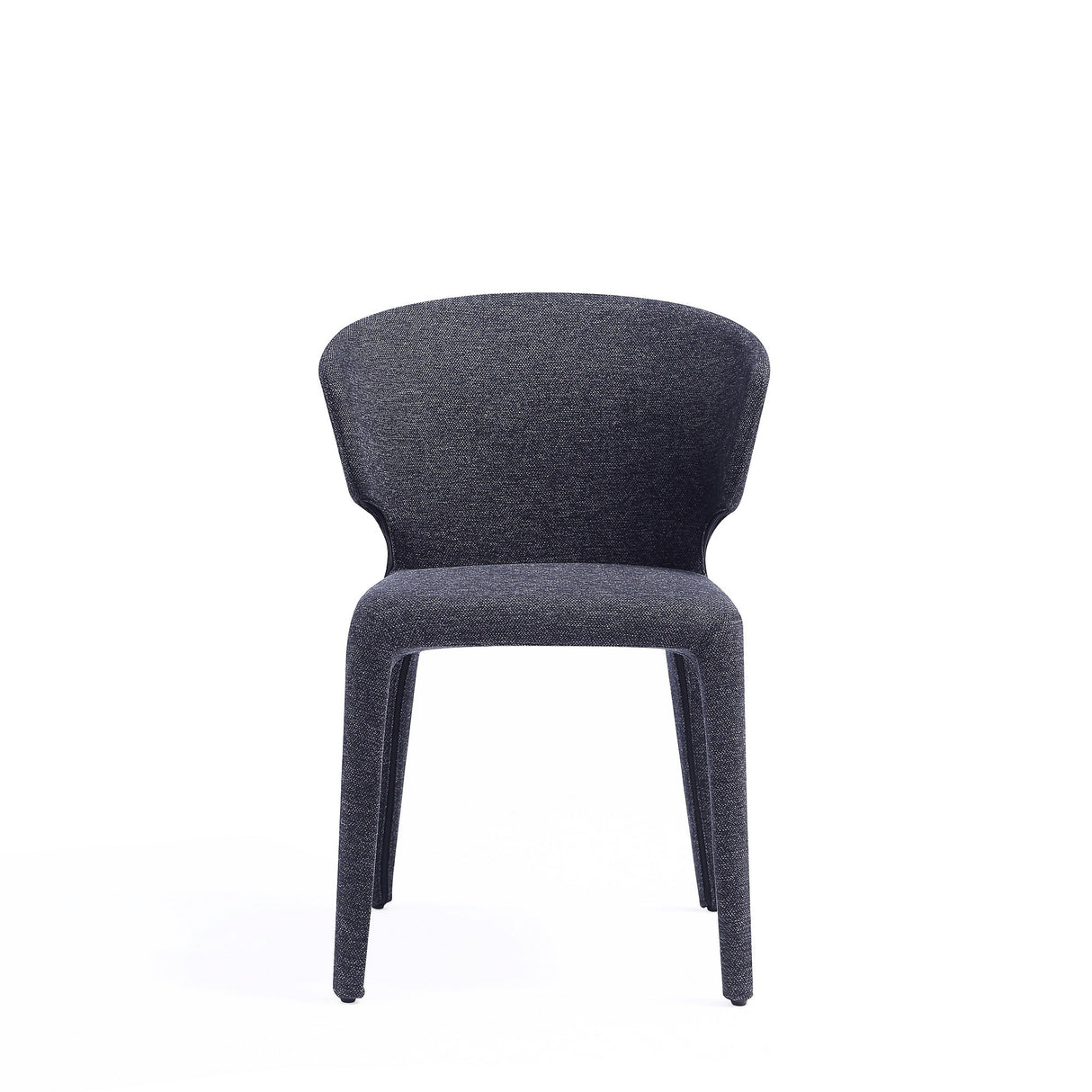 Conrad Woven Tweed Dining Chair in Black (set of 4) by Manhattan Comfort at Eve Furniture