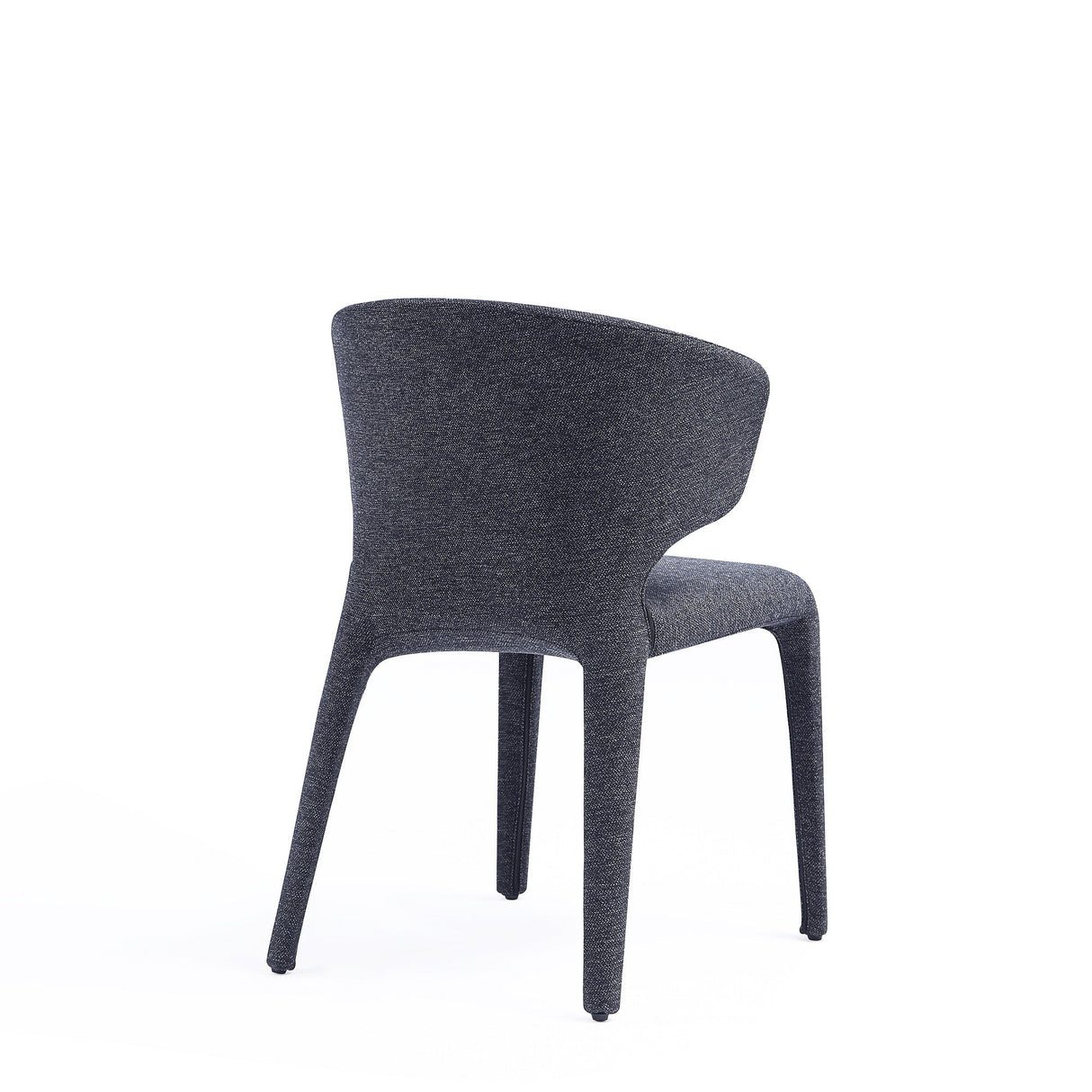 Conrad Woven Tweed Dining Chair in Black (set of 4) by Manhattan Comfort at Eve Furniture