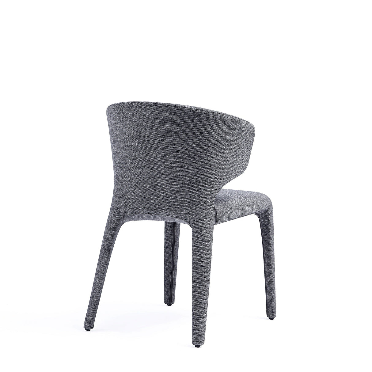 Conrad Woven Tweed Dining Chair in Grey (set of 2) by Manhattan Comfort at Eve Furniture