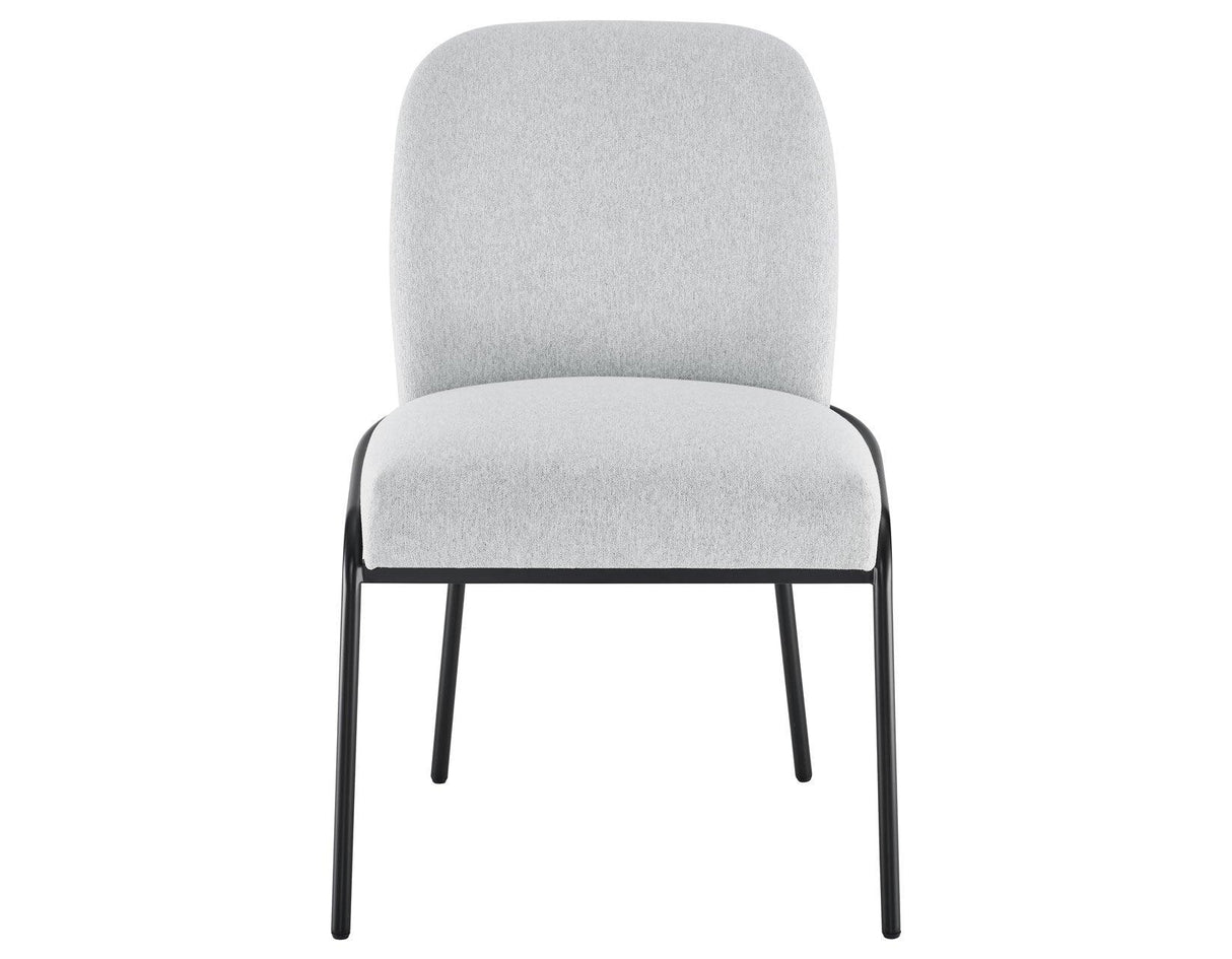 Conrad Upholstered Side Chair with Black Leg by Steve Silver at Eve Furniture