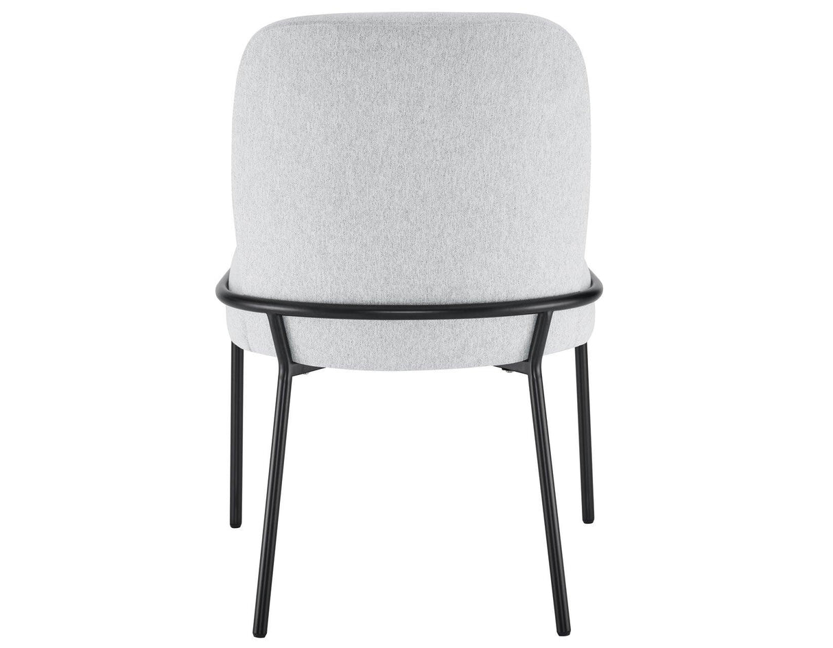 Conrad Upholstered Side Chair with Black Leg by Steve Silver at Eve Furniture