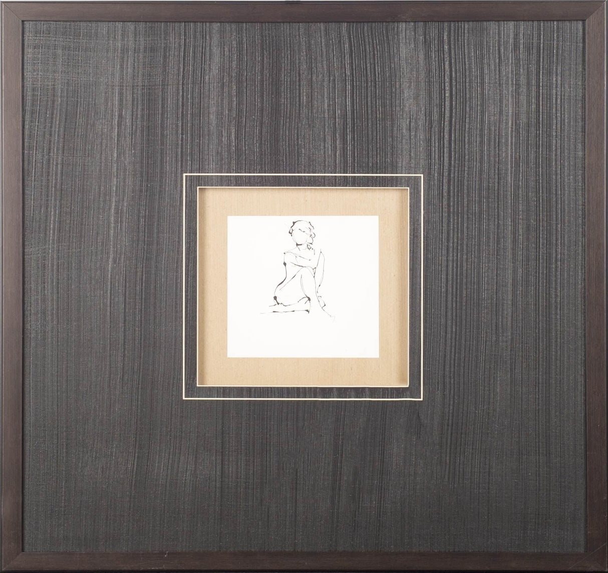 Contour Figure 2 by Stefano Altamura a Hand Embellished Textured Framed Art Print Matted under Glass by Mercana at Eve Furniture
