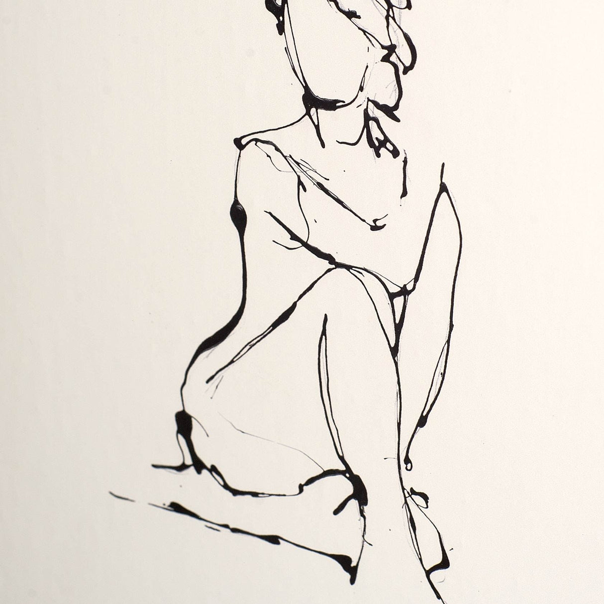 Contour Figure 2 by Stefano Altamura a Hand Embellished Textured Framed Art Print Matted under Glass by Mercana at Eve Furniture
