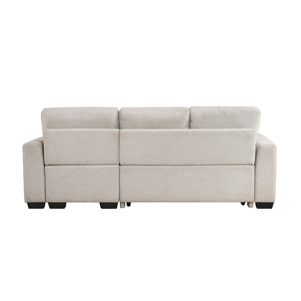 Convene Light Gray 2-Piece Sectional with Reversible Chaise and Pull-out Bed by Homelegance at Eve Furniture