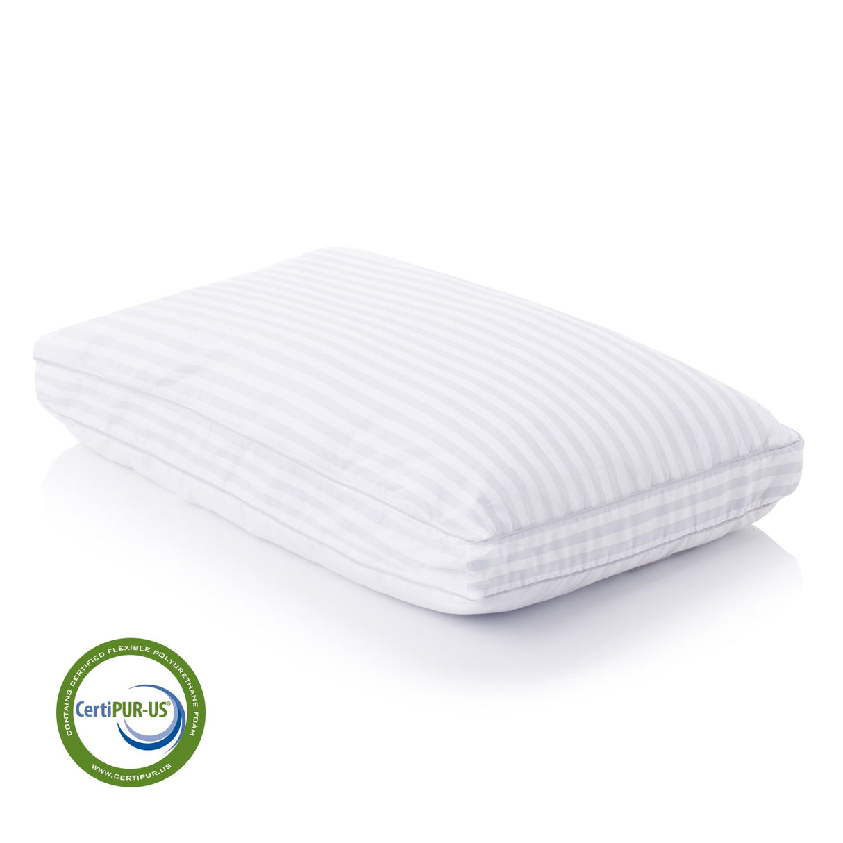 Convolution White King Pillow by Malouf at Eve Furniture