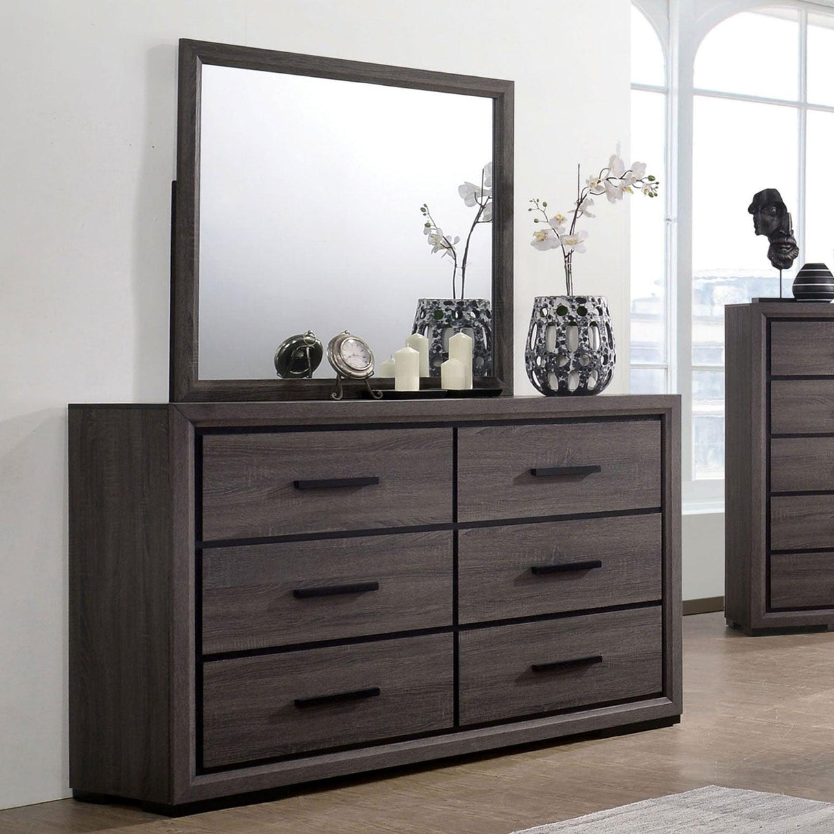 Conwy Gray Dresser by Furniture of America at Eve Furniture