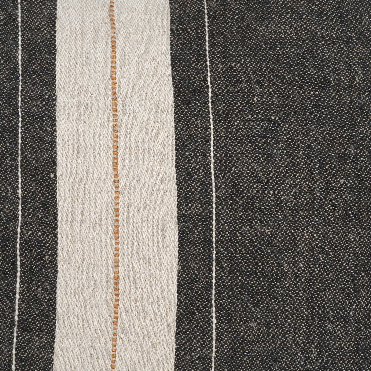 Cooper Square Black w/ Cream Stripe Decorative Pillow Cover by Mercana at Eve Furniture