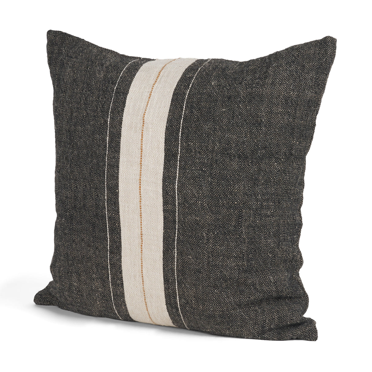 Cooper Square Black w/ Cream Stripe Decorative Pillow Cover by Mercana at Eve Furniture