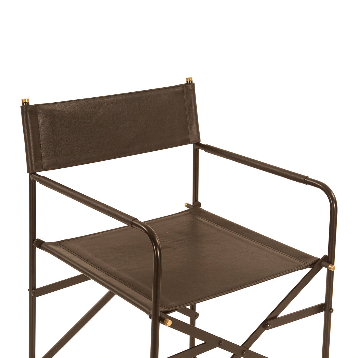 Copenhagen 19" Director's Chair in Black Leather by Home Trends & Design at Eve Furniture