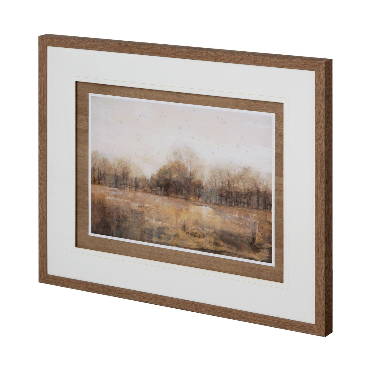 Copper Glaze Landscape by Matina Theodosiou Hand Embellished Framed Art Print Matted under Glass by Mercana at Eve Furniture