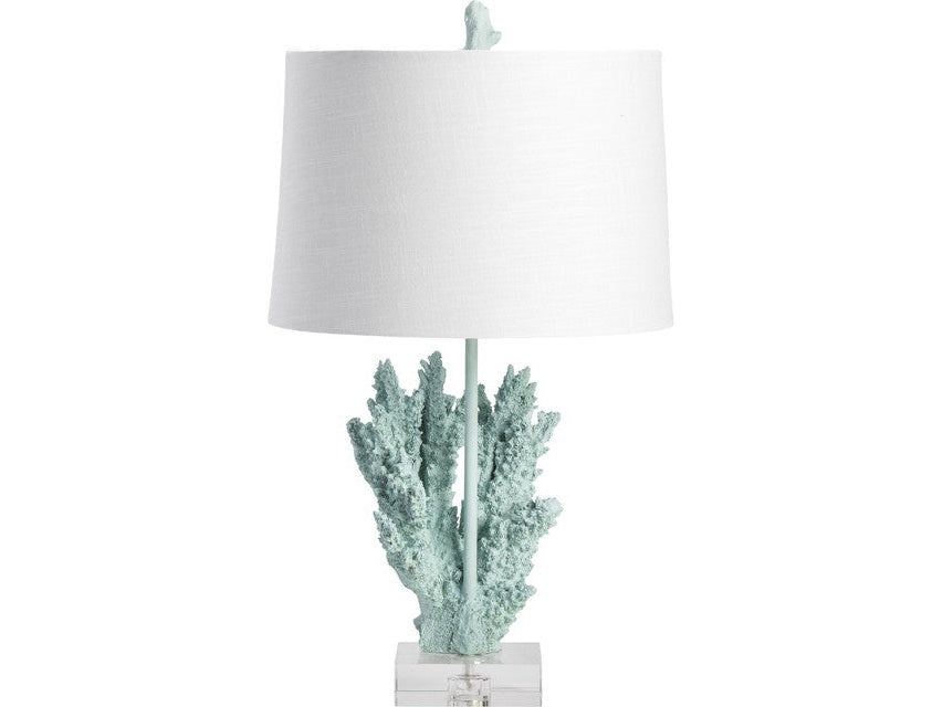 Coral Blue Table Lamp by Crestview at Eve Furniture