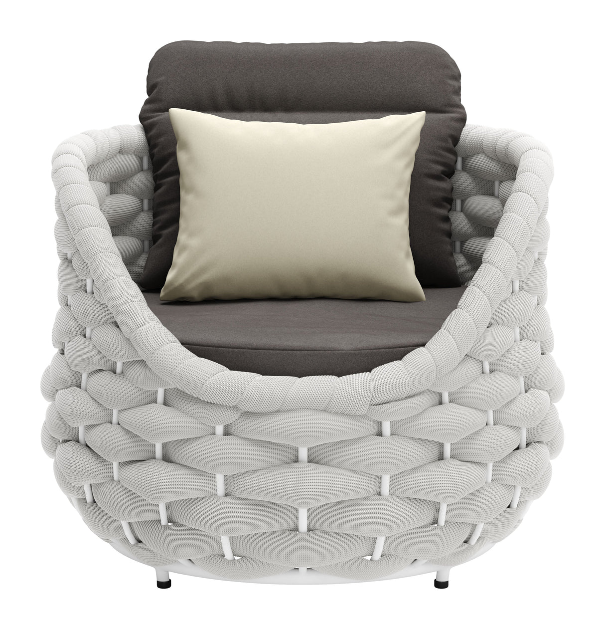 Coral Gray Reef Outdoor Accent Chair by Zuomod at Eve Furniture