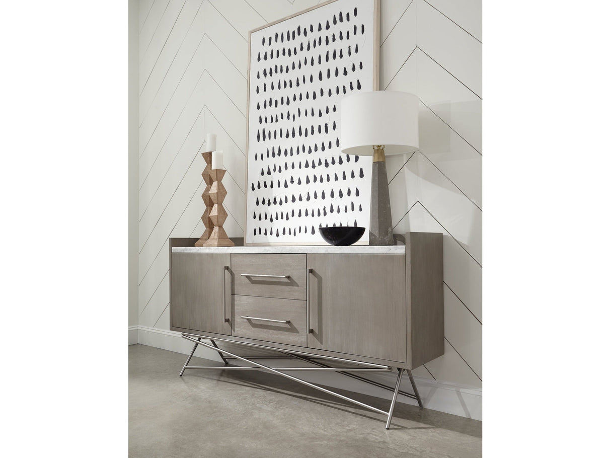 Coral Marble Top Rectangular Sideboard in Antique Grey by Modus Furniture at Eve Furniture