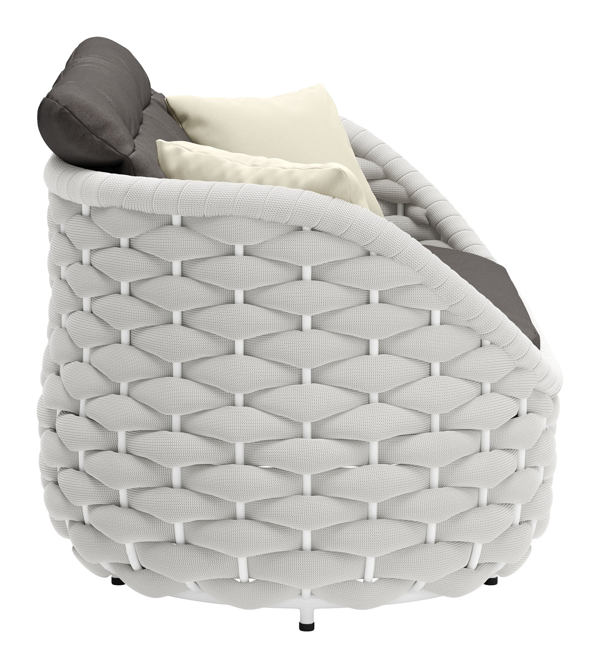 Coral Reef Gray Outdoor Loveseat by Zuomod at Eve Furniture