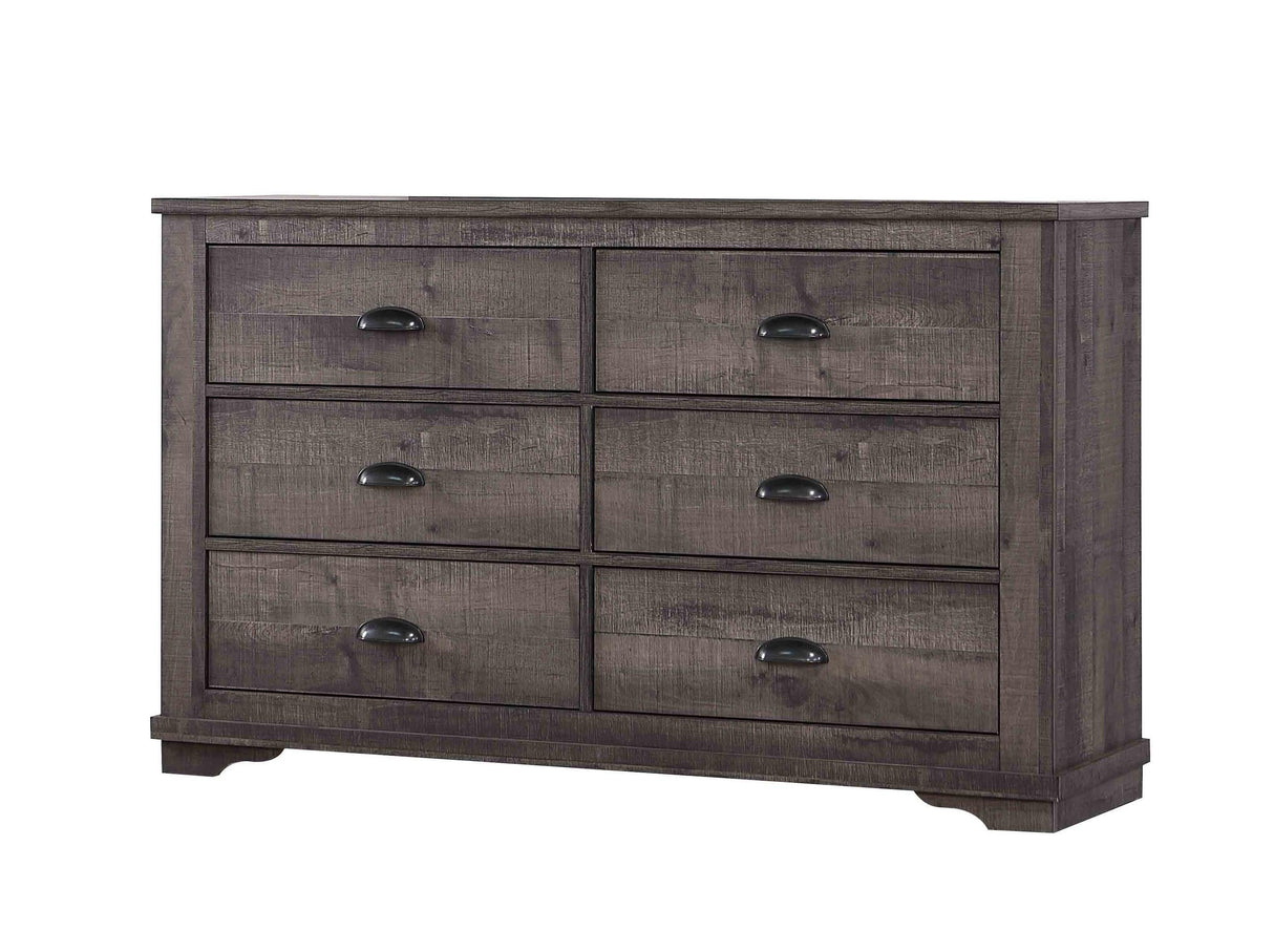 Coralee Gray Sleigh Bedroom Set by Crown Mark at Eve Furniture