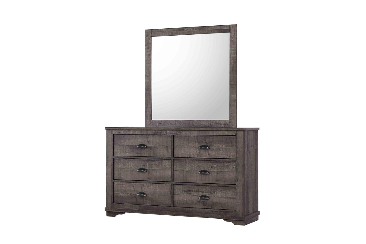 Coralee Gray Sleigh Bedroom Set by Crown Mark at Eve Furniture
