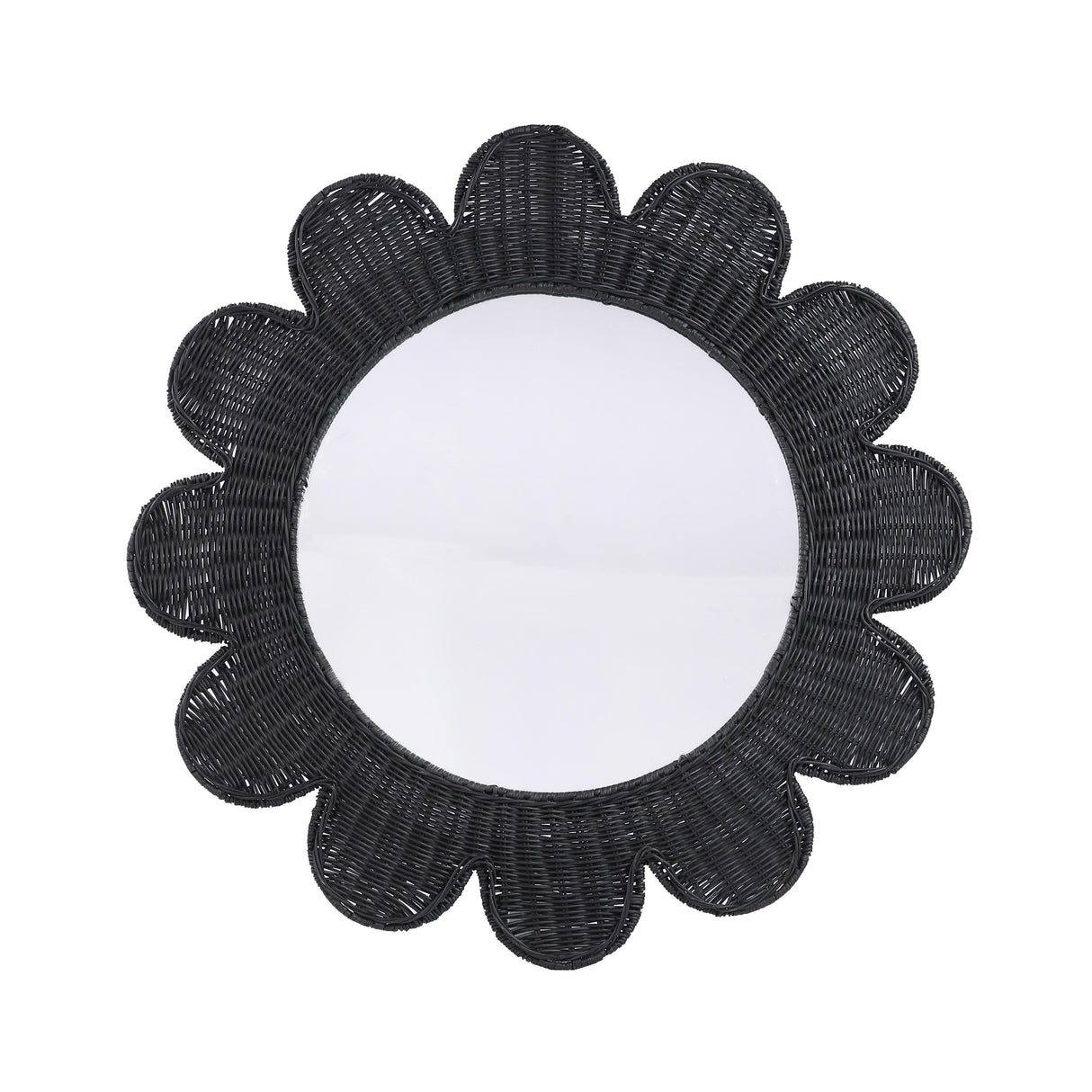 Coralie Rattan Round Mirror by TOV Furniture at Eve Furniture
