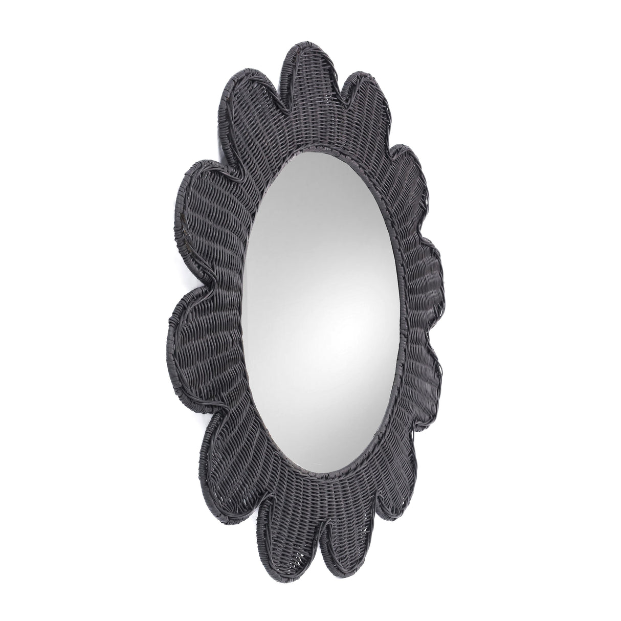 Coralie Rattan Round Mirror by TOV Furniture at Eve Furniture