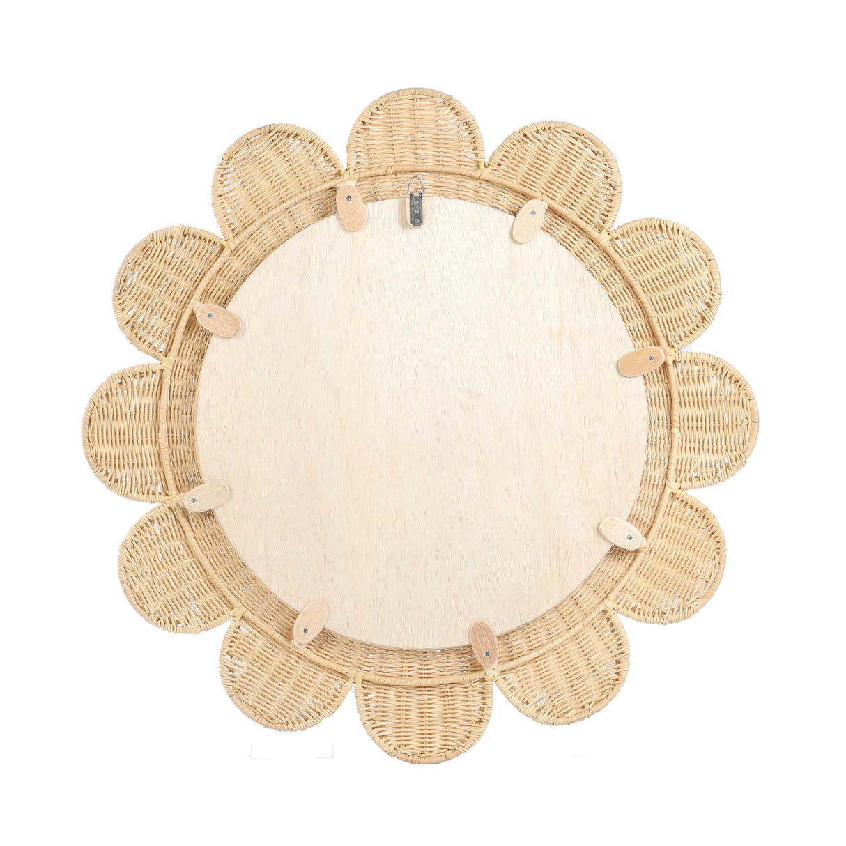 Coralie Rattan Round Mirror by TOV Furniture at Eve Furniture