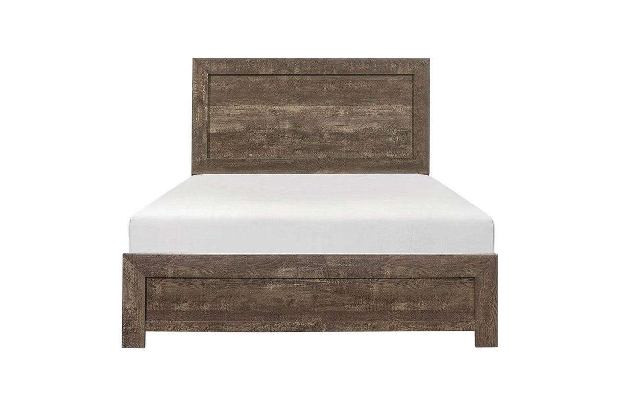 Corbin Brown Queen Panel Bed by Homelegance at Eve Furniture