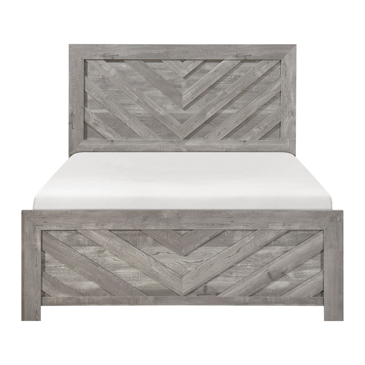 Corbin Gray Crossbuck California King Bed by Homelegance at Eve Furniture