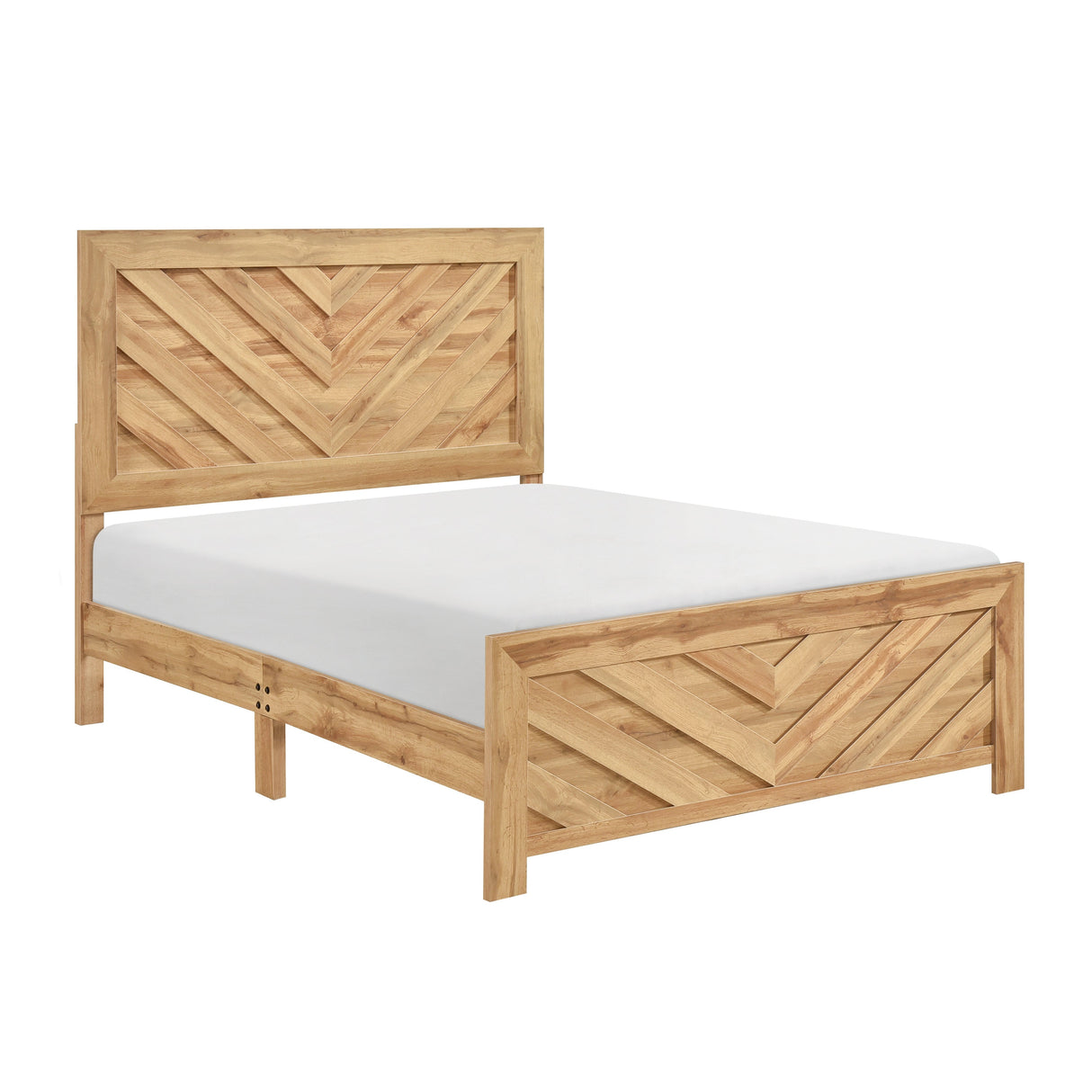Corbin Natural Crossbuck Eastern King Bed by Homelegance at Eve Furniture