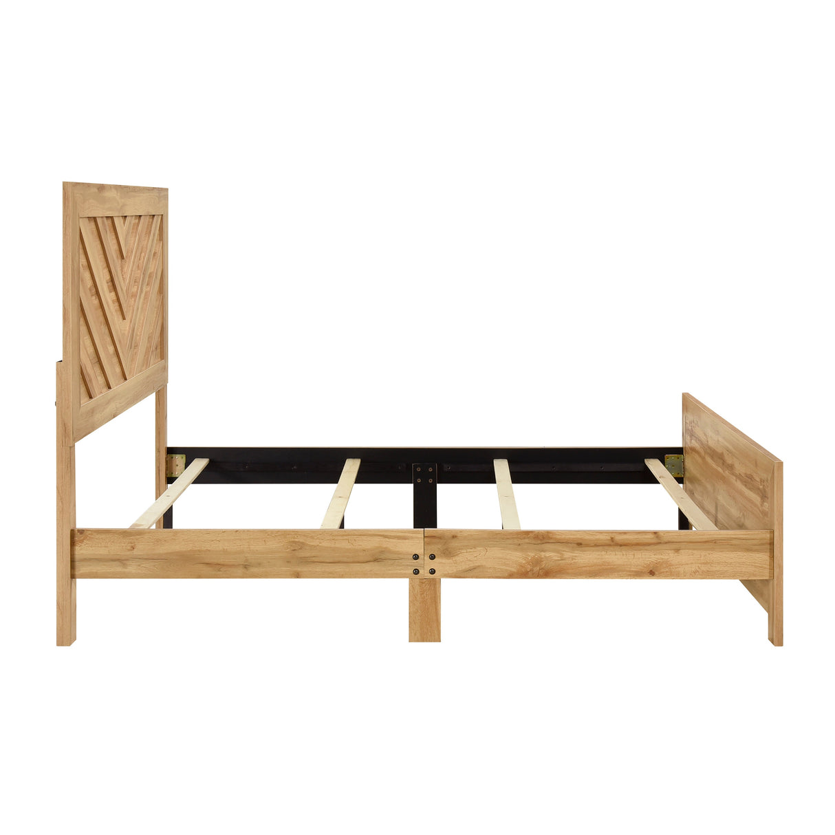 Corbin Natural Crossbuck Eastern King Bed by Homelegance at Eve Furniture