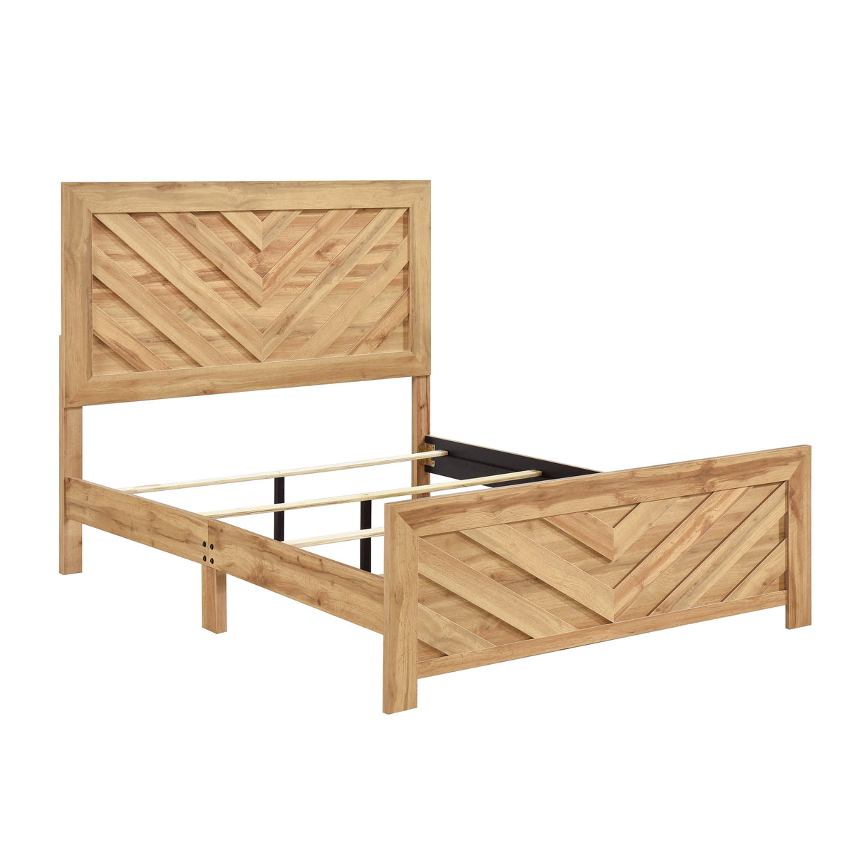 Corbin Natural Crossbuck Full Bed by Homelegance at Eve Furniture
