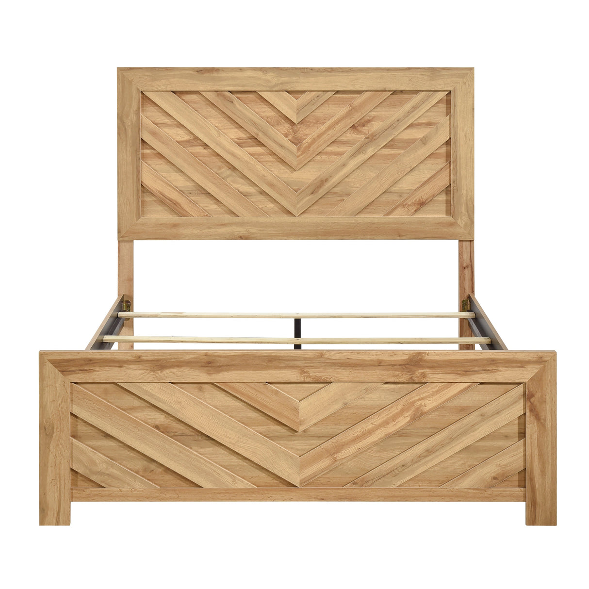Corbin Natural Crossbuck Queen Bed by Homelegance at Eve Furniture