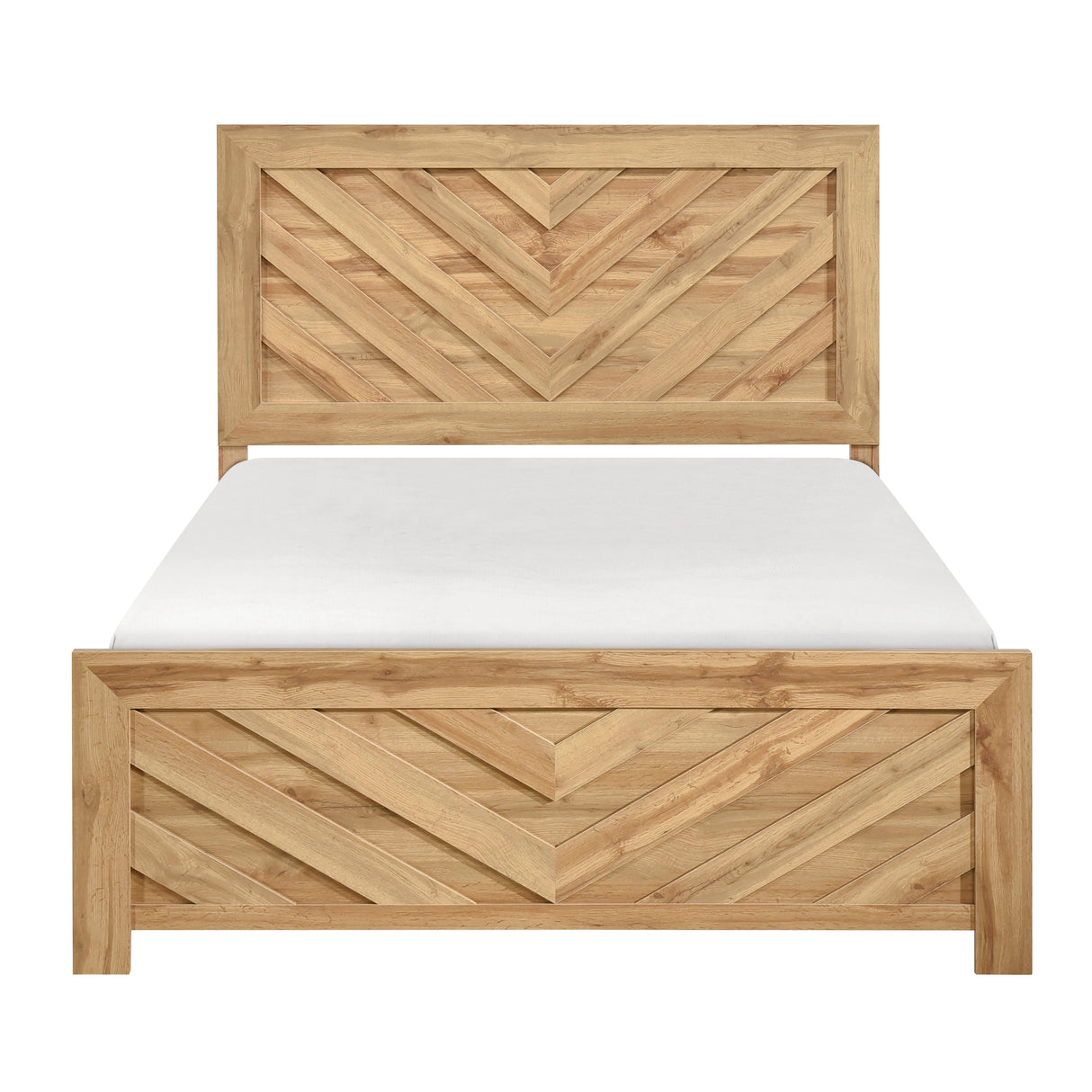Corbin Natural Crossbuck Queen Bed by Homelegance at Eve Furniture