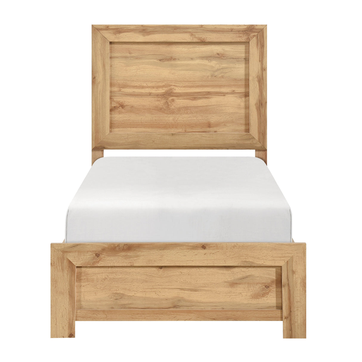 Corbin Natural Twin Panel Bed by Homelegance at Eve Furniture