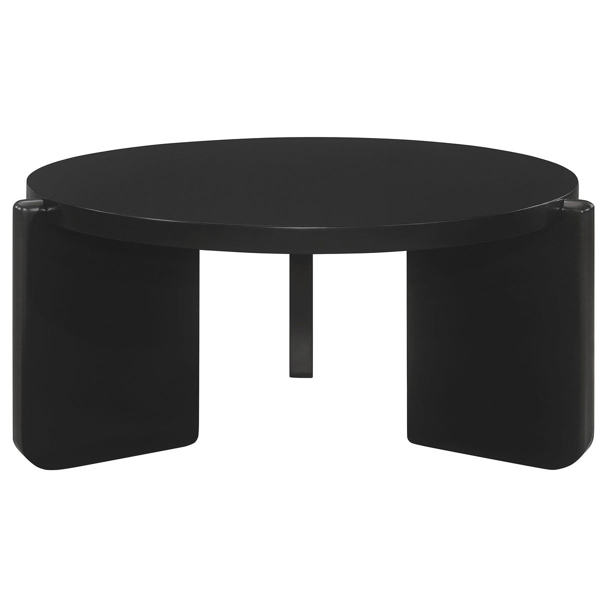 Cordova Black 3-Piece Solid Wood Coffee and End Table Set by Coaster at Eve Furniture