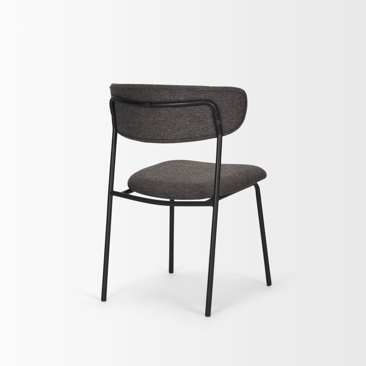 Corey Dining Chair w/ Gray Fabric & Matte Black Metal, Set of 2 by Mercana at Eve Furniture