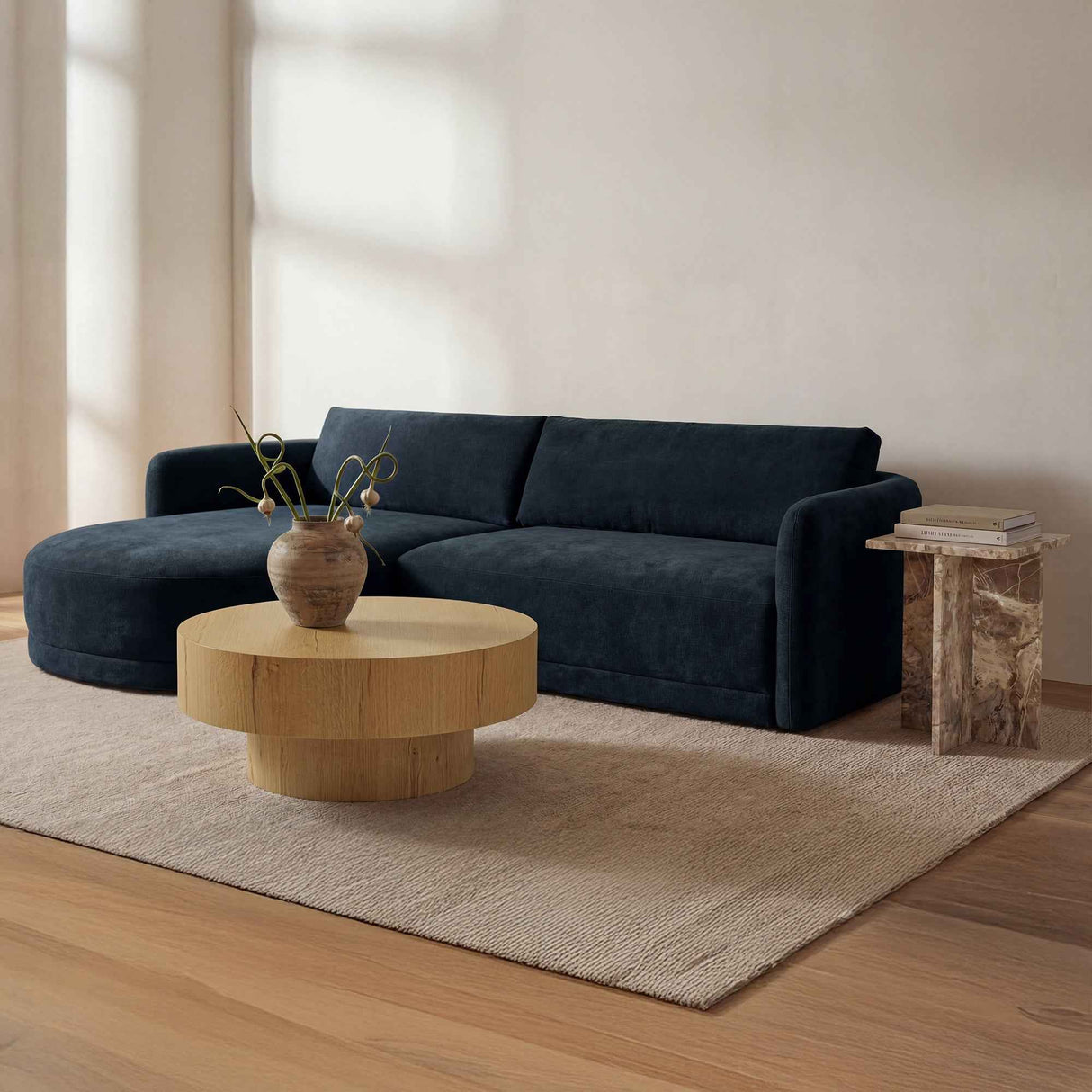 Corey Rustic Oak Coffee Table by Moe's Home at Eve Furniture