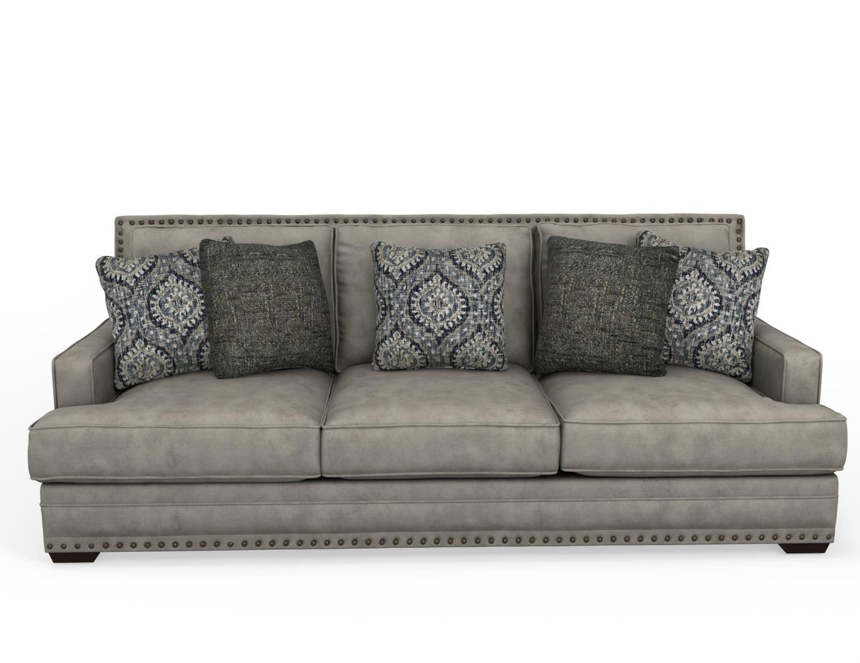 Corinthian Antelope Dove Sofa & Loveseat by Happy Homes at Eve Furniture