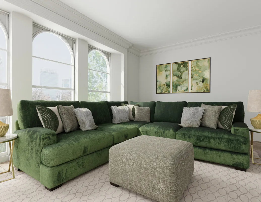 Corinthian Luscious Pine 3-Piece Sectional by Happy Homes at Eve Furniture