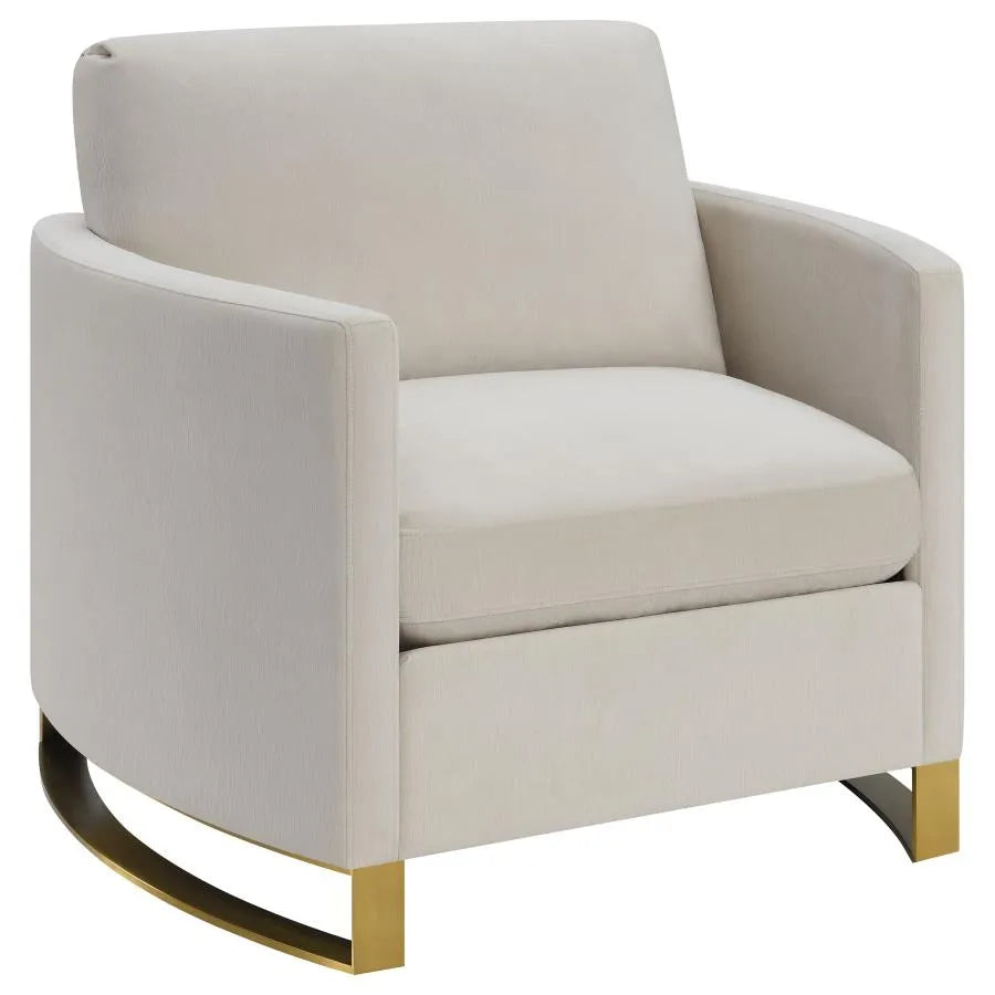 Corliss Beige 3-piece Upholstered Arched Arm Sofa Set by Coaster at Eve Furniture