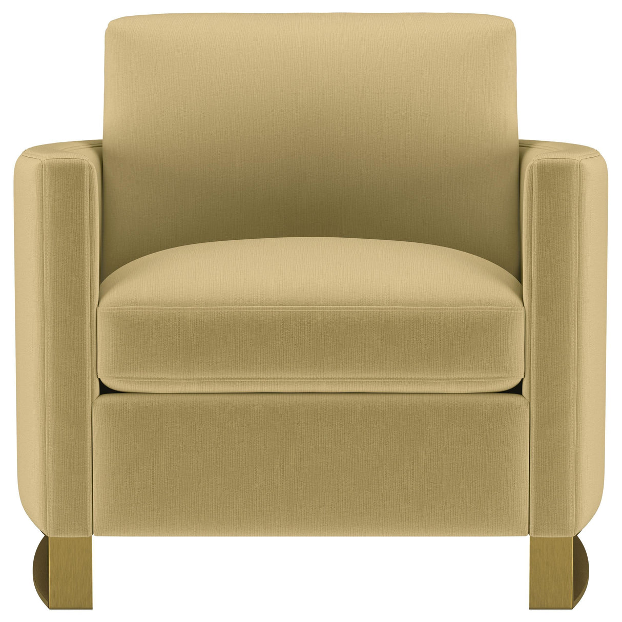 Corliss Camel Velvet Curved Track Arm Chair by Coaster at Eve Furniture