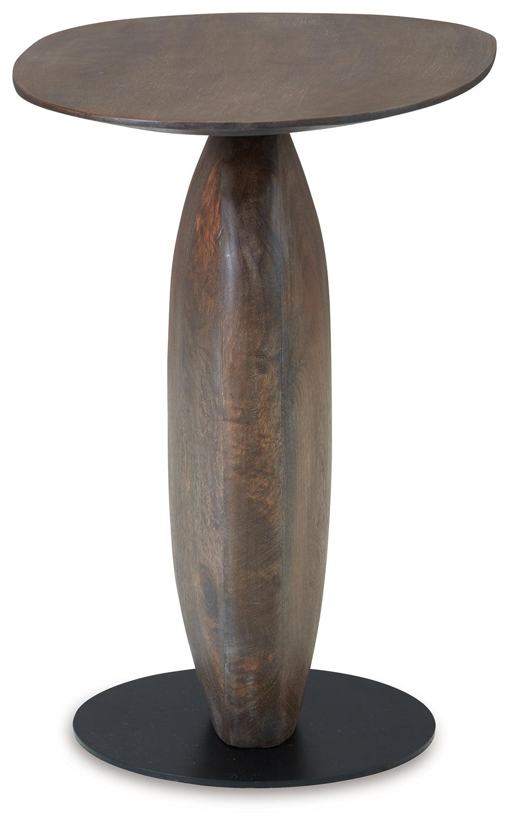 Cormmet Brown/Black Accent Table by Ashley at Eve Furniture