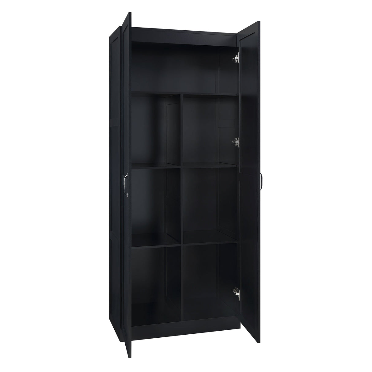 Cornelia Storage Closet 1.0 in Black (set of 2) by Manhattan Comfort at Eve Furniture