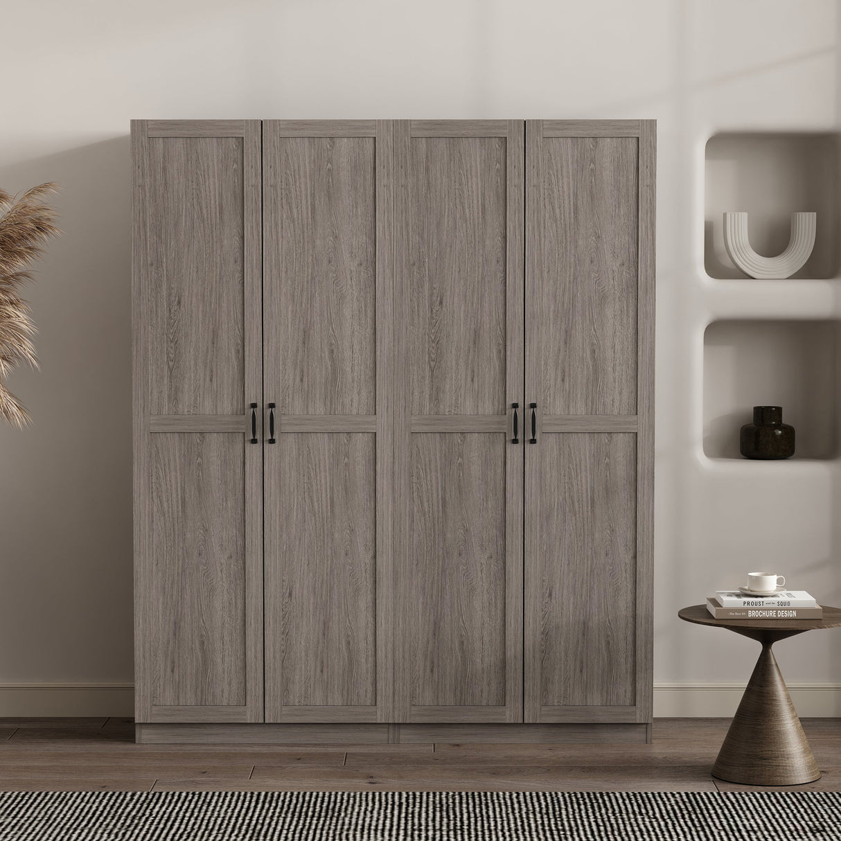 Cornelia Storage Closet 1.0 in Grey (set of 2) by Manhattan Comfort at Eve Furniture