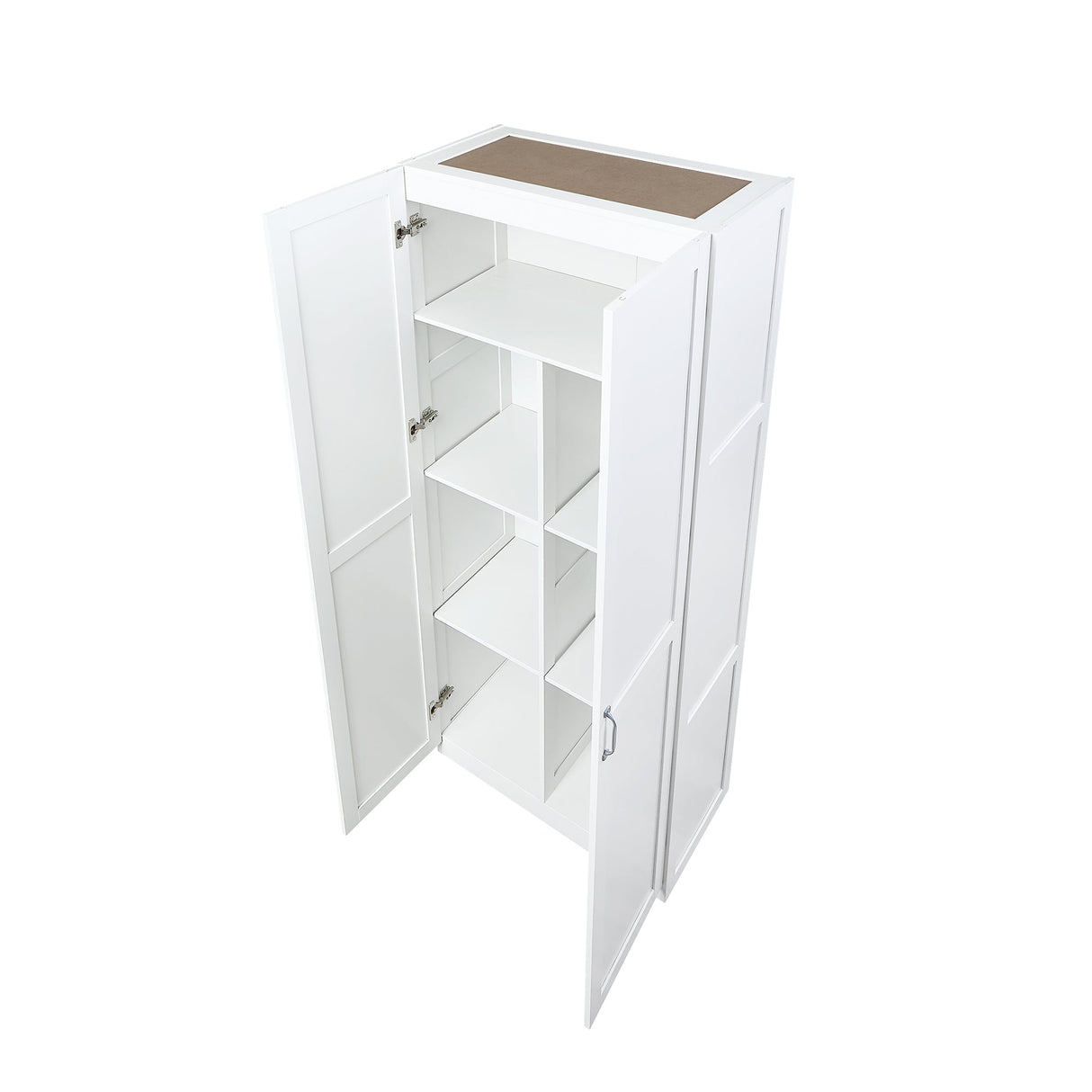 Cornelia Storage Closet 1.0 in White (set of 2) by Manhattan Comfort at Eve Furniture