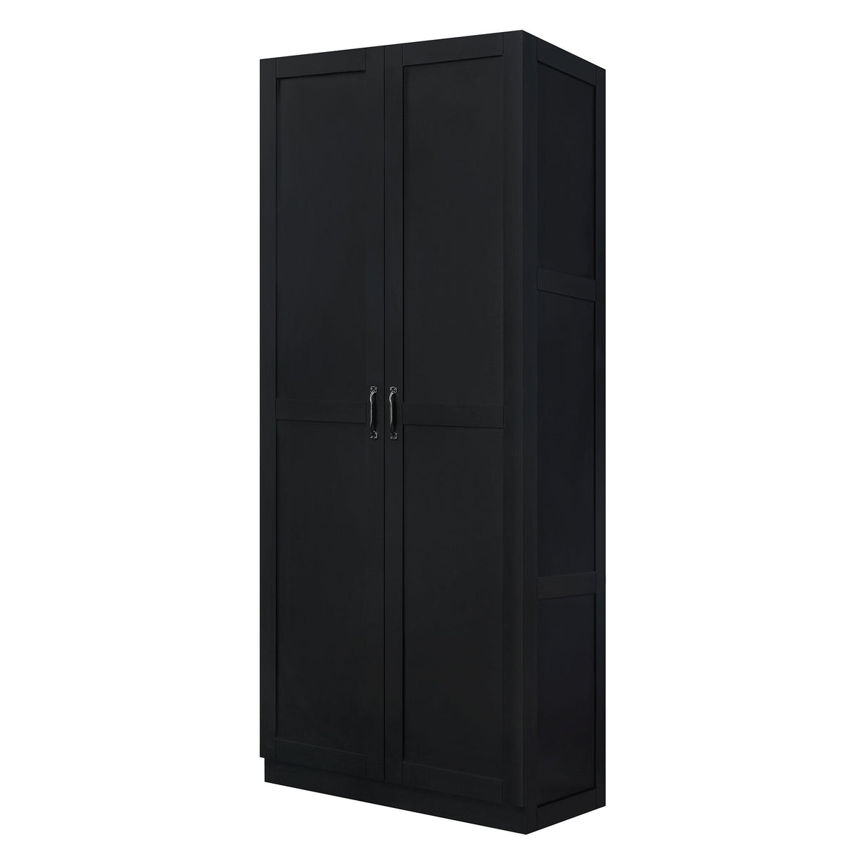 Cornelia Storage Closet 2.0 in Black (set of 2) by Manhattan Comfort at Eve Furniture