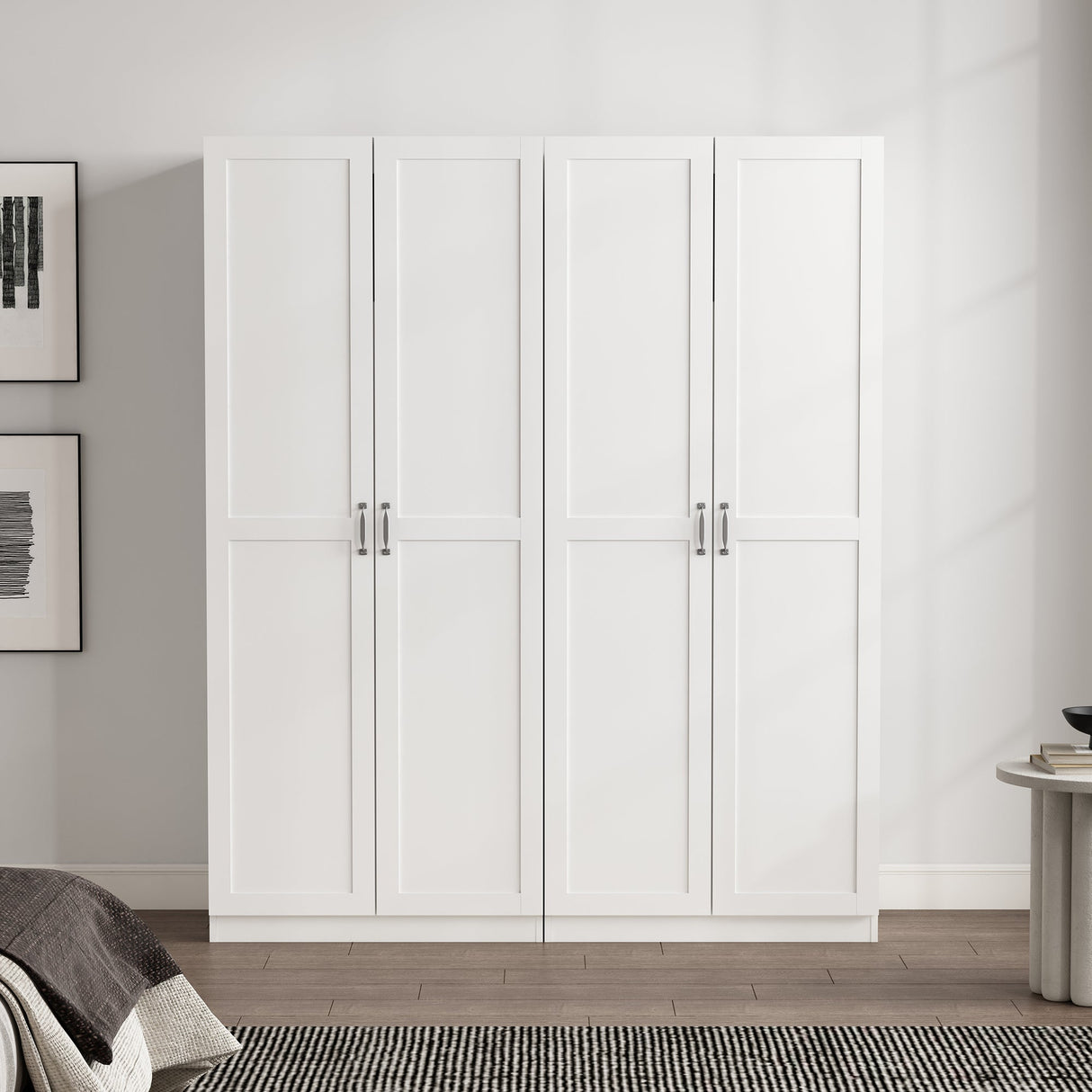 Cornelia Storage Closet 2.0 in White (set of 2) by Manhattan Comfort at Eve Furniture