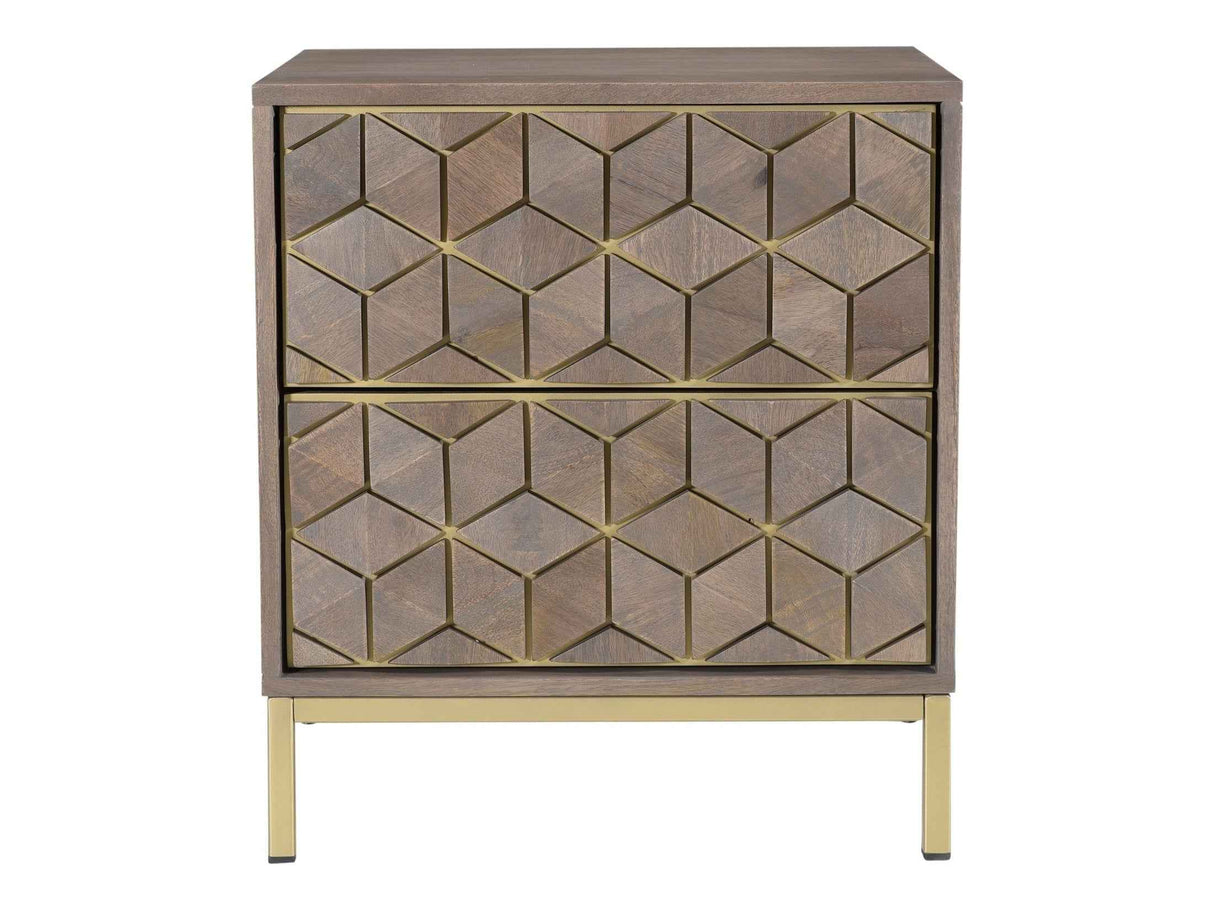 Corolla Grey Nightstand