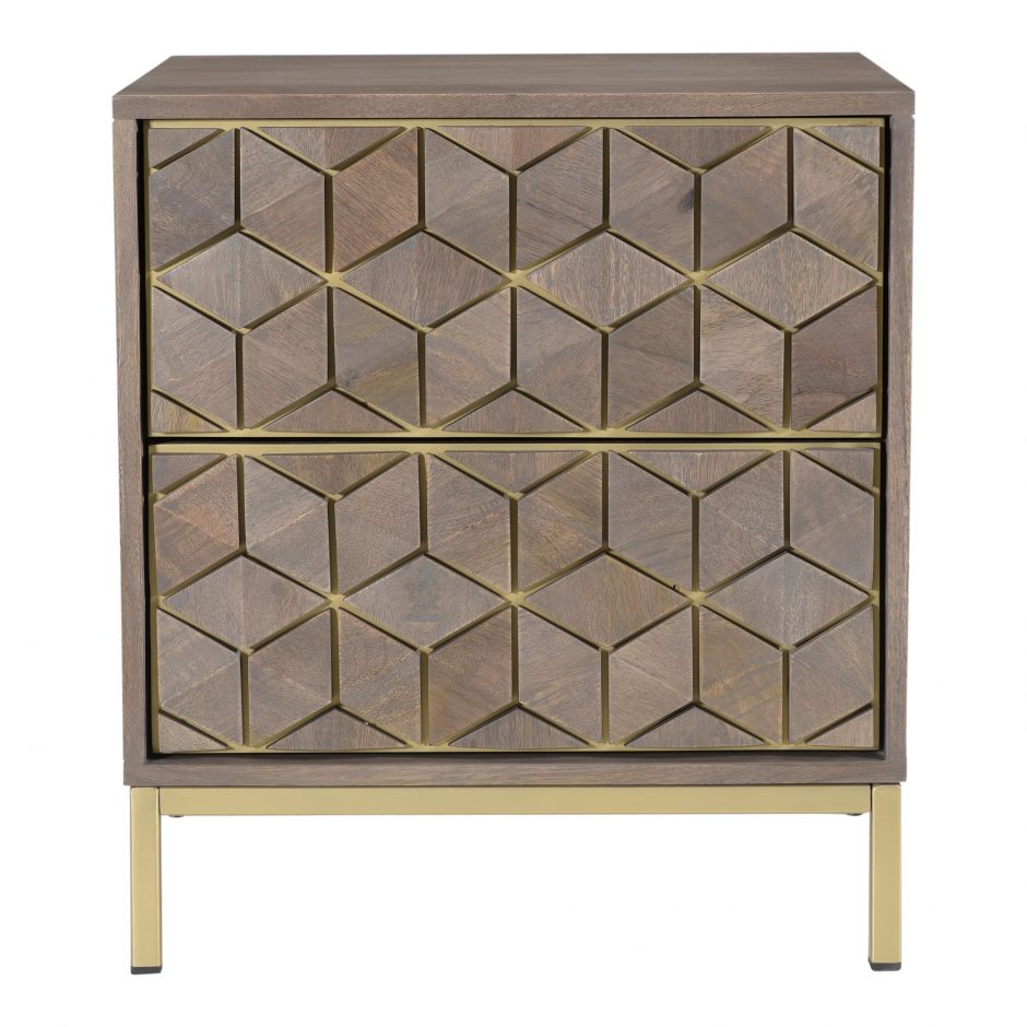 Corolla Nightstand by Moe's Home at Eve Furniture