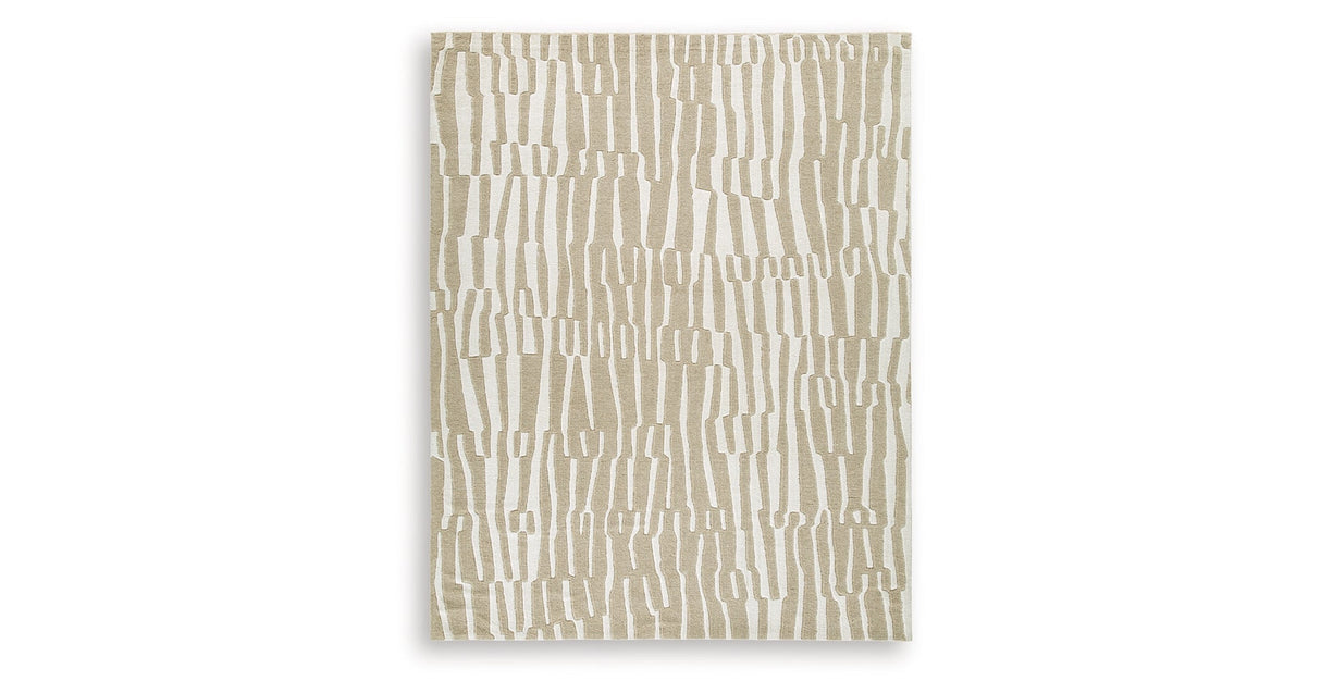 Corrbell Beige/White Large Rug by Ashley at Eve Furniture